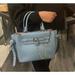 Michael Kors Bags | Michael Kors Hamilton Legacy Small Studded Leather Belted Satchel - Chambray | Color: Blue | Size: Small