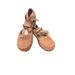 Free People Shoes | Jim Barnier Free People Womens Tie Moccasin Flats Leather Tan Size 7 Handmade | Color: Brown/Cream | Size: 7