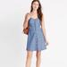 Madewell Dresses | Madewell Chambray Denim Cut Out Mini Dress Size 2 | Color: Blue | Size: 2