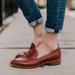 Madewell Shoes | Madewell The Frances Loafer Burnished Mahogany Brown Leather Flat Shoe Size 9 | Color: Brown | Size: 9