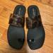 Nine West Shoes | Like New Nine West Black And Tortoise Sandal | Color: Black/Brown | Size: 6.5