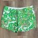 Lilly Pulitzer Shorts | Lilly Pulitzer Buttercup Shorts Size 2 | Color: Green/Pink | Size: 2