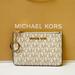 Michael Kors Bags | Michael Kors Jet Set Travel Small Coin Pouch Id Key Holder Wallet Mk Vanilla | Color: Brown/White | Size: Os
