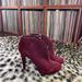 Jessica Simpson Shoes | Jessica Simpson Zip-Up Bootie Burgundy 7.5 | Color: Purple/Red | Size: 7.5
