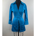 Zara Dresses | New Zara Blue Long Sleeve Button-Down Cinched Waist Collared Shirt Dress Sz S | Color: Blue | Size: S