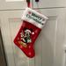 Disney Holiday | Disney Merry Christmas Embroidered Stocking Overall 8.5” Wide X 17” Long | Color: Red/White | Size: Os