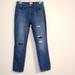 J. Crew Jeans | J.Crew Women's Slim Broken In Boyfriend Denim Jean Sz 25 Distress Cotton Blend | Color: Blue | Size: 25