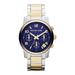Michael Kors Accessories | Michael Kors Runway Blue Dial Two Tone Watch | Color: Blue/Gold | Size: Os