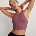 Madewell Tops | Madewell Variegated Rib Crop Tank | Color: Pink | Size: M