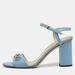 Gucci Shoes | Gucci Blue Leather Horsebit Ankle Strap Sandals Size 37.5 | Color: Blue | Size: 37.5