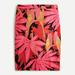 J. Crew Skirts | J Crew New! Pencil Skirt In Palm Print Grass Cloth | Color: Black/Pink | Size: 0