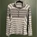 Lululemon Athletica Tops | Lululemon Grey Striped Quarter-Zip Athletic Top- Size 4 Or 6 | Color: Gray/Silver | Size: 4