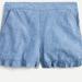 J. Crew Shorts | J Crew Ruffle Pull-On Short In Chambray | Color: Blue | Size: L