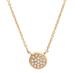 Kate Spade Jewelry | Kate Spade Dainty Sparklers Crystal Round Disc Necklace | Color: Gold | Size: Os