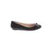 Louise Et Cie Flats: Ballet Wedge Casual Black Leopard Print Shoes - Women's Size 8 1/2 - Almond Toe