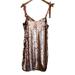 J. Crew Dresses | J. Crew Pailette-Embellished Sequined Tie Shoulder Glittery Mini Dress Size 4 | Color: Cream | Size: 4