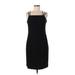 Jones New York Cocktail Dress - Sheath Square Sleeveless: Black Print Dresses - Women's Size 8