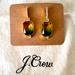 J. Crew Jewelry | J. Crew Yellow And Green Gemstone Crystal Earrings | Color: Gold | Size: Os