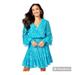 Lilly Pulitzer Dresses | Lilly Pulitzer Heline Metallic Frilly Peplum Dress 0 | Color: Blue | Size: 0