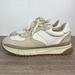 Madewell Shoes | Madewell Kickoff Trainer Sneakers Tan Lace Up Suede Leather Shoe Women | Color: Cream/Tan | Size: 8.5