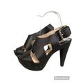 Michael Kors Shoes | Michael Kors Strappy Platform Shoes 7.5 | Color: Black | Size: 7.5