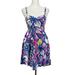Lilly Pulitzer Dresses | Lilly Pulitzer Christine Tropical Pin Catwalk Mini Dress Pockets Women's 2 | Color: Blue/Pink | Size: 2