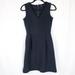 Madewell Dresses | Madewell Gallerist Ponte V-Neck Dress | Color: Blue | Size: S