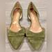 J. Crew Shoes | J. Crew Olive Green Suede Flats Size 8 | Color: Green/Tan | Size: 8