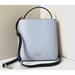 Kate Spade Bags | New Kate Spade Darcy Small Bucket Bag Colorblock Grain Leather Pale Hydrangea | Color: Black/Blue | Size: Os