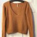 Free People Sweaters | Free People Womens Sz Xs Cropped Sweater Pullover Alpaca/Wool Blend Rust | Color: Brown | Size: Xs