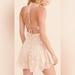 Free People Dresses | New Free People Pink Lexi Lace Romper Strappy Size Small Shorts | Color: Pink/Red | Size: Xs