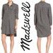 Madewell Dresses | Madewell Latitude Plaid Flannel Shirt Dress | Color: Black/White | Size: L