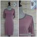 Lularoe Dresses | Lularoe Julia Dress Medium - Heathered Purple & Gray T Shrit/Sheath Dress | Color: Gray/Purple | Size: M