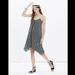 Madewell Dresses | Madewell Black Silk Trapeze Cami Dress In Bloomstamp F3609 | Color: Black | Size: M