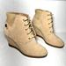 Michael Kors Shoes | Michael Kors | Tan Neutral Suede Wedge Anke Booties | Size 7.5 | Color: Tan | Size: 7.5