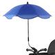 SAYEYBU Universal Parasol Sun Protection,Pushchair Sun Shade Canopy, Buggy Sun Visor,360° Adjustable Stroller Parasol with Clip,Blue 1