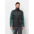 Daunenweste JACK WOLFSKIN "PILVI DOWN VEST M" Gr. S (48), schwarz (black) Herren Westen Daunenwesten