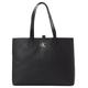 Shopper CALVIN KLEIN JEANS "MINIMAL MONOGRAM SLIM TOTE34" Gr. B/H/T: 42 cm x 34 cm x 9 cm, schwarz (black) Damen Taschen Handtaschen mit Markenlogo