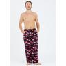 Stoffhose LOUSY LIVIN ""Pants Flamingo"" Gr. XL, EURO-Größen, schwarz Herren Hosen mit Flamingo Print