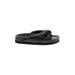 H&M Sandals: Slip On Wedge Casual Black Solid Shoes - Women's Size 6 - Open Toe