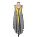 Shoreline Casual Dress - Slip dress: Gray Graphic Dresses - Women's Size Large