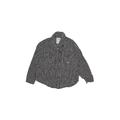 Roper Long Sleeve Button Down Shirt: Black Checkered/Gingham Tops - Kids Boy's Size 4