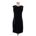 KF/KaufmanFranco Collective Casual Dress - Sheath Crew Neck Sleeveless: Black Solid Dresses - Women's Size 8