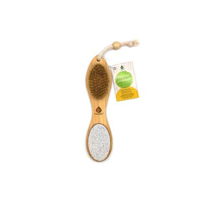 Plus Size Women's 4 In1 Foot Scrubber Bamboo Handle & 4 Unique Surfaces by Pursonic in O