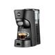 Lavazza, A Modo Mio Tiny Eco, Coffee Capsule Machine, Compact, Compatible with A Modo Mio Coffee Pods, with Automatic Shut-Off, Removable and Adjustable Cup Rest, 1450 W, 220-240 V AC, 50-60 Hz, Black