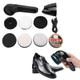 Fyearfly Electric Shoe Shine Kit, USB Rechargeable Electric Shoe Brush Handheld Multifunctional Leather Shoes Polisher for Shoes, Bags, Sofa