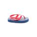 Old Navy Sandals: Flip-Flop Platform Casual Blue Shoes - Kids Girl's Size 4