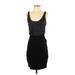 Express Cocktail Dress - Mini: Black Polka Dots Dresses - Women's Size X-Small