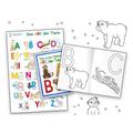 Das Abc Der Tiere Lernposter Din A3 Laminiert + Malbuch Din A4, 2 Teile - E&Z-Verlag GmbH, Gebunden