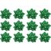 The Holiday Aisle® PMU Decorative Star Gift Bows Medium (12/Pkg) Pkg/1 in Green | 3.75 W x 3.75 D in | Wayfair D7C24F96FF1A48C1989EA71C30A1FEFB